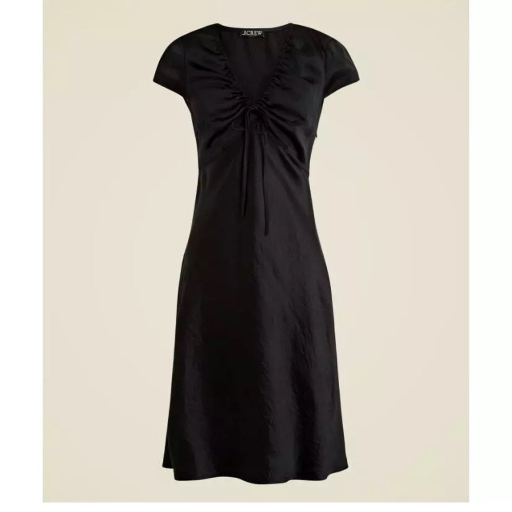 J. Crew Short Sleeve little black slip dress women’s 8